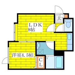 la paz清田の物件間取画像